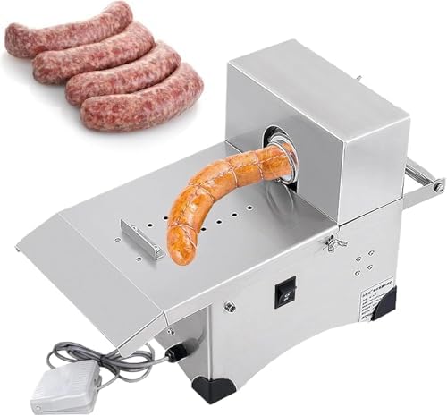 Automatic Sausage Tying Machine｜200W Automatic Sausage Linker Machine｜Electric Sausage Linker｜Adjustable Sausage Length (220V)
