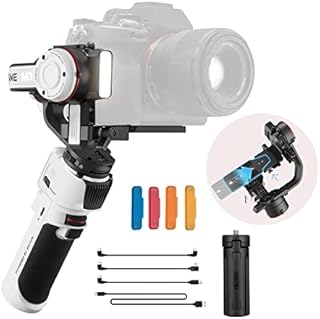 Zhiyun Crane M3 Gimbal 3-Axis Handheld Stabilizer All in One Design for Mirrorless Cameras,Smartphone,Action Cameras For Gopro Hero 10/9/8 5/6/7 Sony A7M2,A7R2,A7M3 GX85 iPhone 13 12 Pro Max 11
