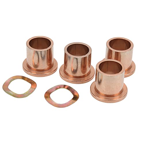 Kit de bucha de junta de direção King Pin, 4 peças de bucha de eixo flangeado, 2 arruelas de pino pr