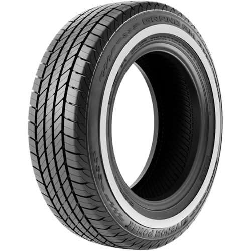 Venom Power Grand AM Passenger Car All-Season Touring Radial Tire-185/75R14 185/75/14 185/75-14 89S Load Range SL 4-Ply WSW White Side Wall