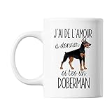 Mug Amour à donner Doberman