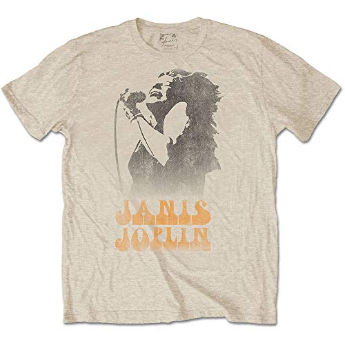T-shirt Janis Joplin homme crème idéal pour les festivals