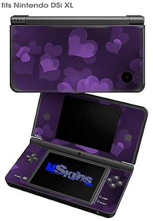Bokeh Hearts Purple - WraptorSkinz Decal Style Skin Compatible With Nintendo DSi XL DSi SOLD SEPARATELY