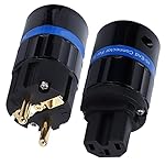 PRAV-Power-Connector-Plug-Plug-and-Play-Durable-HiFi-GoldPlated-for-Visual-Equipment-for-AppliancesE104GF104G-MaleFemale