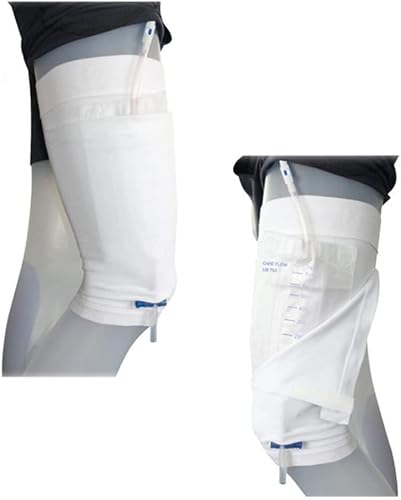 Miniatura 3 de Bolsa de orinario masculina reutilizable, catéter, soporte para bolsa de orina, portátil, portátil, portátil, cintura elástica, cintura elástica,