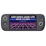 Zestioe AYANEO Air Plus (AMD R7-6800U)- 6 Inches Handheld PC Game Console Win 11 Laptop Touch Screen Video Game Console, CPU AMD Ryzen 7 6800U Processor Tablet PC (Black, 16GB+1TB)