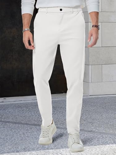 Men's Golf Joggers Pants with 3 Pockets Slim Fit Stretch Sweatpants Running Travel Dress Work Pants for Men