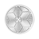 Compatibilité : conçu pour s'adapter à divers autocuiseurs, marmites, poêles et ustensiles de cuisine de diamètre approprié, ce plateau vapeur est compatible. Profitez de sa nature polyvalente pour grille-pain, pâtisserie, salade, et plus encore.