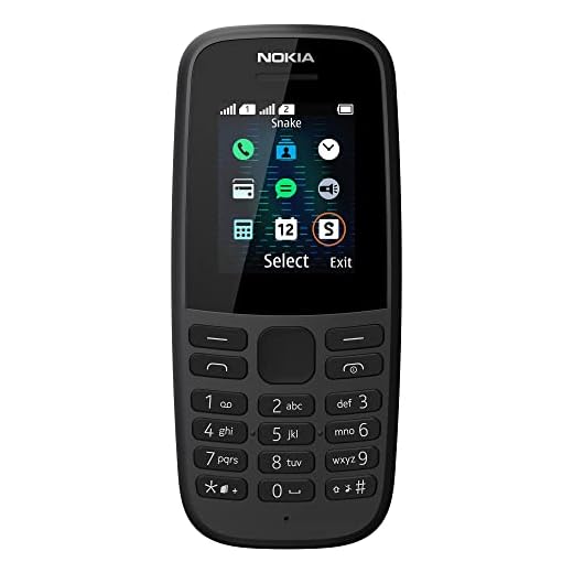 NOKIA 105 2019 (Dual SIM, Black)