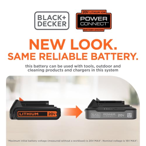 BLACK+DECKER 20V MAX POWERCONNECT 1.5 Ah Battery with State of Charge Indicator Light and Charger (LBD1520SCK) - image 7