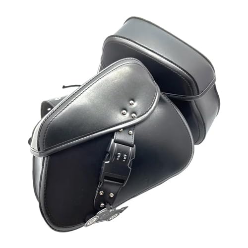 BSWRTH Bolsa Trasera Moto Compatible con Softail para Sportster para XL883 para XL1200 2 Alforjas Laterales para Motocicleta, Bolsa Almacenamiento para Equipaje, Alforjas para Bicicleta Y Scooter
