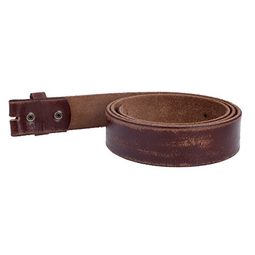 Image of Gelante Genuine Full Grain Leather Belt Strap without Belt Buckle