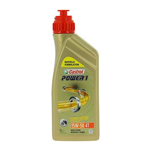 Castrol CAP15501 Power 1 4T 15W50 1L, Bidon de 1 L