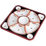 オードブル容器　有田　朱セット　ＴＯ-４２０（２０セット入）