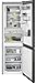 AEG RCB732E5MB réfrigérateur-congélateur Autonome 1860 mm/congélateur bas 324 L/CustomFlex - Système de porte flexible/NoFrost/Couleur : Black Stainless Steel, côtés gris foncé/A++