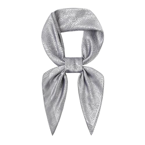Image of 35 inch Men's Large Square Jacquard Scarf - Cowboy Wild Rugged Style, With Gift Packed