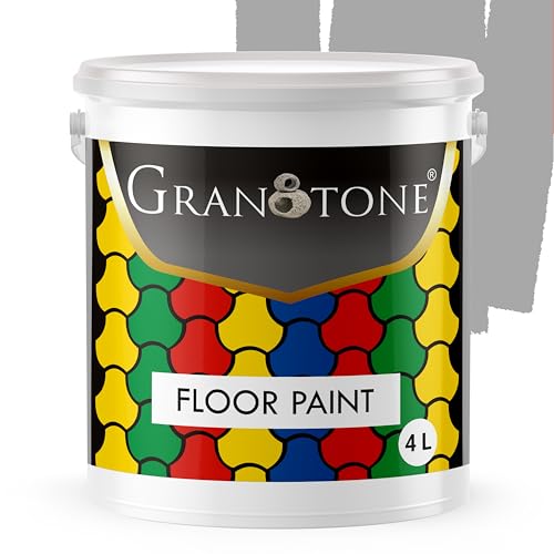 Image of GRANOTONE Floor Paint Light Grey 4 L Anti Slip Polyurethane Acrylic Durable Concrete Sealer