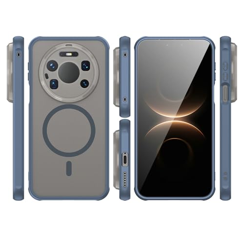 Image of Compatible with Huawei Mate 80 Pro Max Case Cover,Compatible with MagSafe,Anti-Fall,Compatible with Huawei Mate 80 Pro Max 5G SGT-AL10 Cell Protective Phone Case Blue