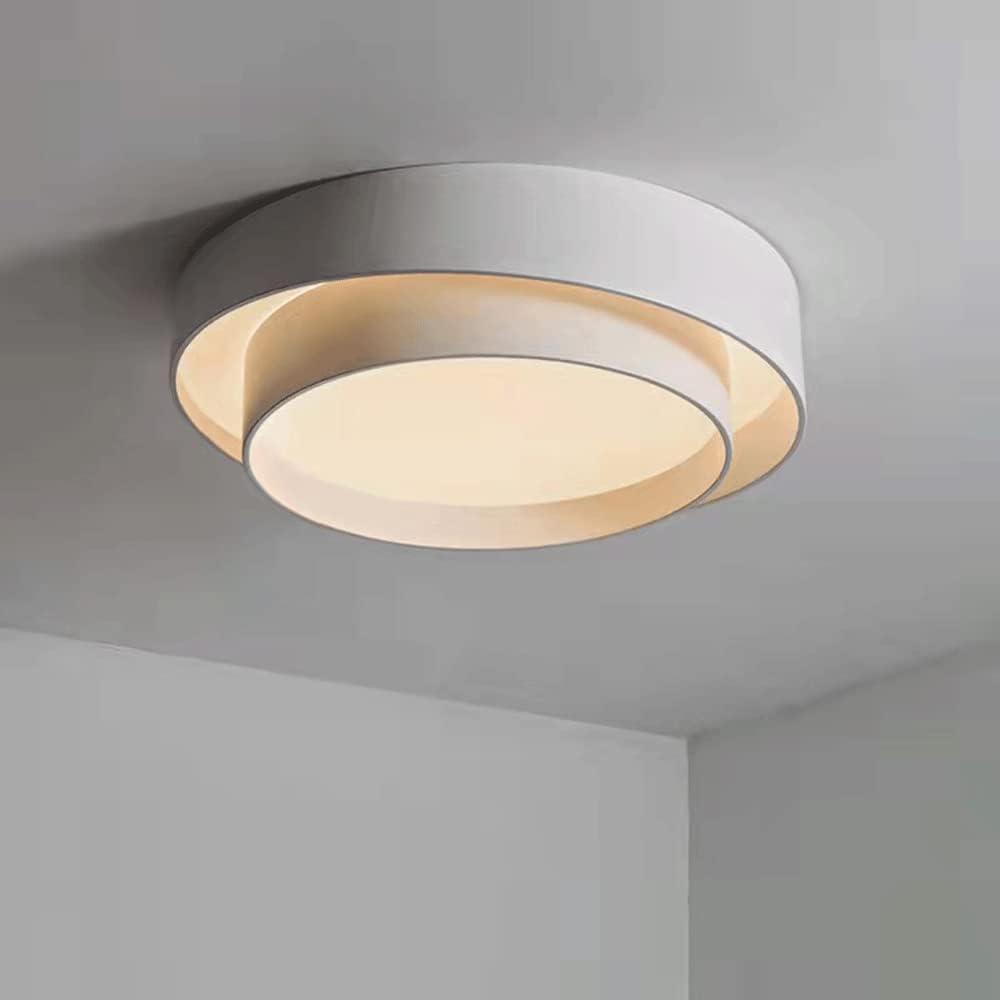 RCIDOS Light Luxury Ultra-Thin Panel Lights Household Industrial Ceiling Lamp LED Energy Saving Flat Lights Flush Mount Light Fixtures Double Lampshade Design Flat Lights for Dining Room Study