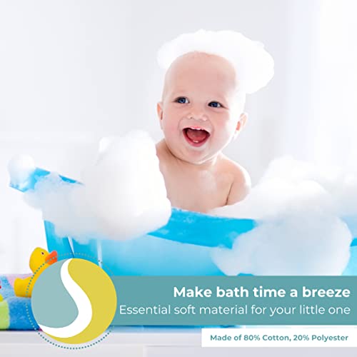 Image of Spasilk Baby 3 Pack Soft Terry Hooded Towel Set for Newborn Boys and Girls Gray Lion One Size