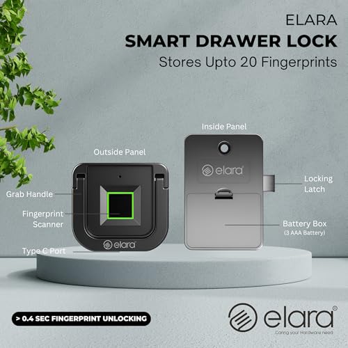 Image of Elara Smart Drawer Lock Black (DX-1)