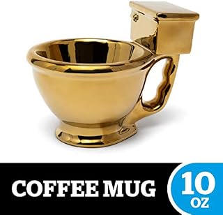 BigMouth Toilet Mug, Hilarious Coffee Mug, Holds 10 Oz of Coffee, Tea or