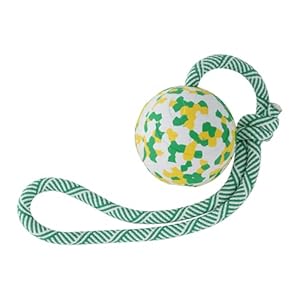 Dog Ball on Rope Dog Toy for Medium Small Dog, Interactive Natural Solid Rubber Dog Rope Ball, Dog Training Fetch Pull Tug Throw Toy Ball Belgian Malinois Toys