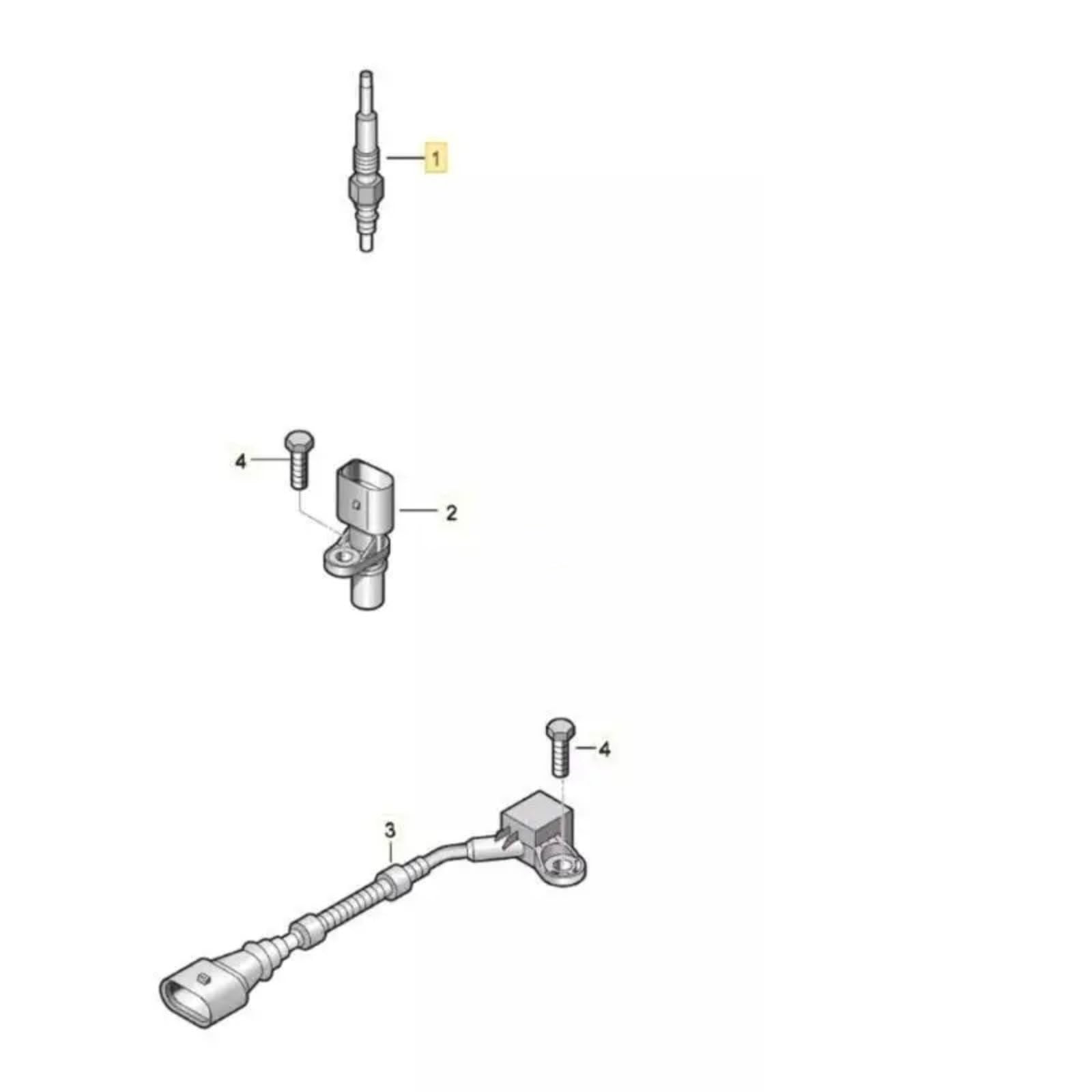 03L905061F 03L905061E 059905061E Compatibile Con Per Golf Mk5 Mk6 2004 2005 2006 Ricambi Auto Candele Di Accensione Candelette Riscaldamento Candeletta