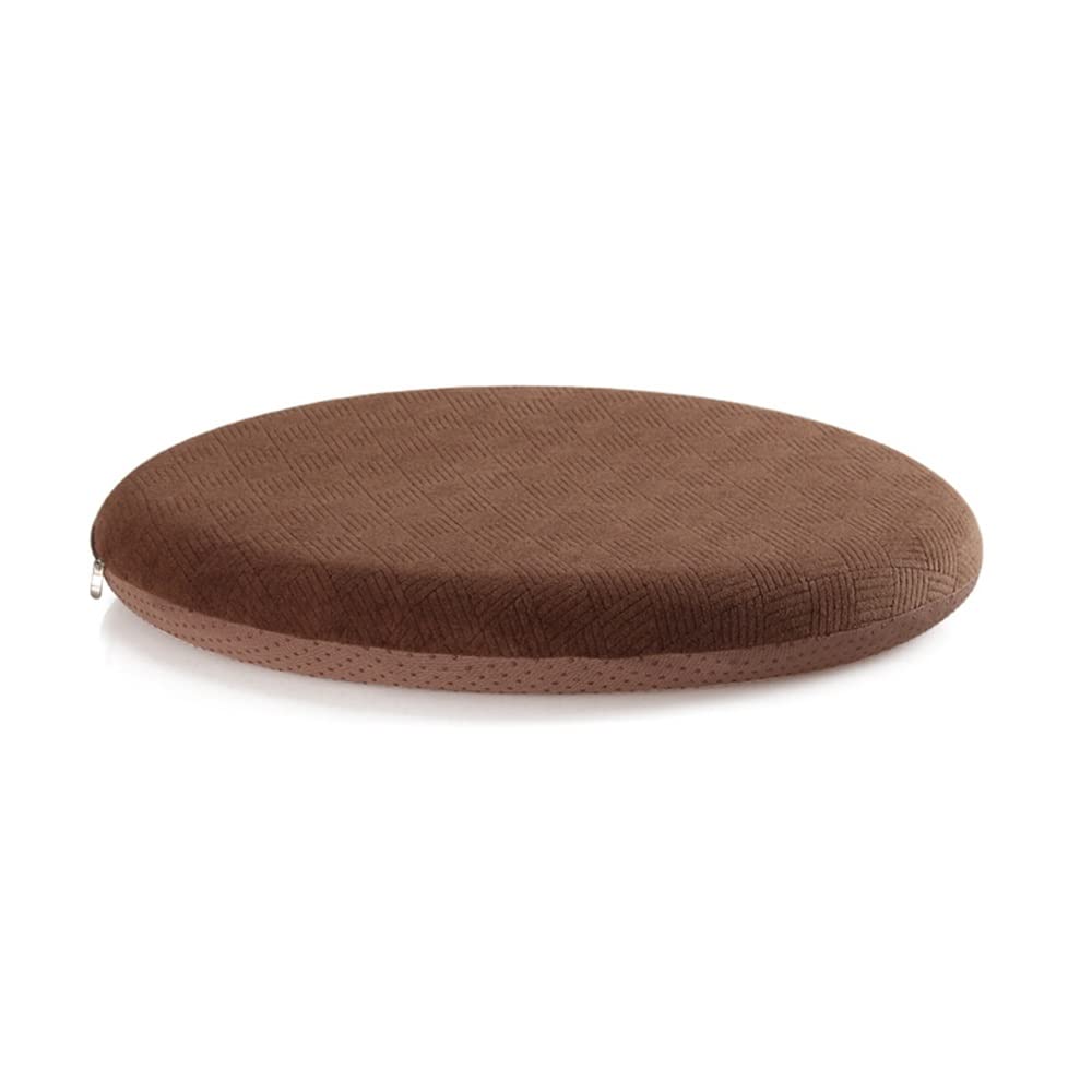 YHF Office Cushion, Round Non-slip Dining Chair Cushion Memory Foam Sedentary Butt Pad Ergonomic Design Pressure Relief Cushion Relieve stress (Color : C)