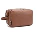 Produktbild ROYALFAIR Kulturbeutel PU-Leder für Herren Große Kapazität Reise-Organizer-Tasche Rasier-Dopp-Kit Wasserfeste Toilettenartikel-Organizer Kosmetiktaschen (Bronze)