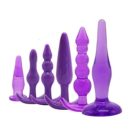 Beaurce 6PCS Amal Plug Set Soft Silicone Plug Pareja Six-Toys para Mujeres Hombres Principiantes