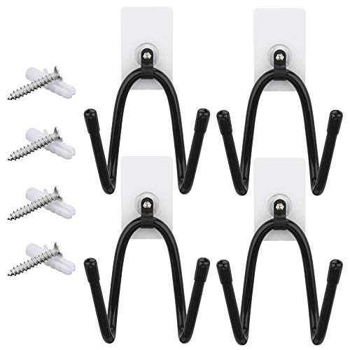 Linkidea VR Headset Storage Rack Adjustable Adhesive Wall Mounted Skateboard Hanger Cowboy Hat Rack Black
