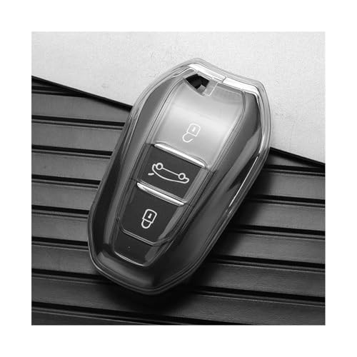 Coque de clé voiture en TPU pour Peugeot 3008 208 308 protection transparente