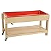 Wood Designs Sand and Water Sensory Play Table, Drainable Plastic Tub with Lid, Sturdy Birch Plywood Built for Kids, Daycare, Classroom 46