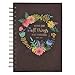 Christian Art Gifts Large Hardcover Notebook/Journal | With God All Things Are Possible – Mathew 19:26 Bible Verse | Floral Inspirational Wire Bound Spiral Notebook w/192 Lined Pages, 6” x 8.25”