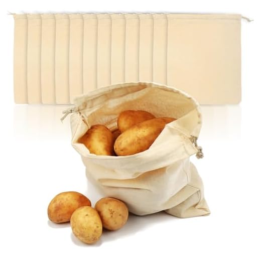 com-four® 12x Bolsa de Algodón - Bolsa Reutilizable - Sin Impresión, Ideal para Pintar - Oeko-Tex® Standard 100 (12 Piezas - Bolsa de Cierre)