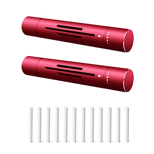 Car Diffuser Vent Clip Essential Oil Vent Clip Car Aromatherapy Pack 2 And 12 Reusable Refill Sticks Car Air Freshener #TOP20