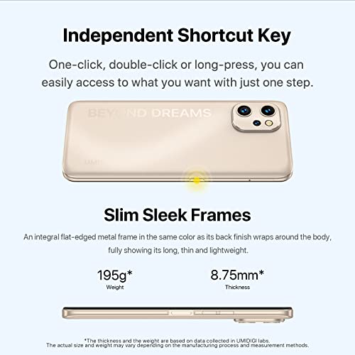 Image of UMIDIGI Cell Phone, F3 8GB+128GB Smartphone Unlocked, 48MP AI Triple Camera, 6.7inch HD Full Screen, 5150mAh Battery,18W Fast Charging, Android 11 Phone Unlock, Type-C,4G Dual SIM, NFC