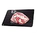 Price comparison product image Lobwerk Defrost Board for Frozen Food for Fast, Natural Defrost (No Microwave or Chemical) Defrost Unfreeze, aluminium, Black, Large