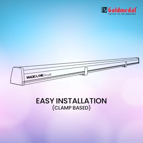 Image of Goldmedal Magicline Plus 36W LED Batten for Living Room, Bedroom - Cool Day Light (6500K) | High Lumens Light Output | Energy Efficient Tubelight for Home | Polycarbonate housing | Pack of 4