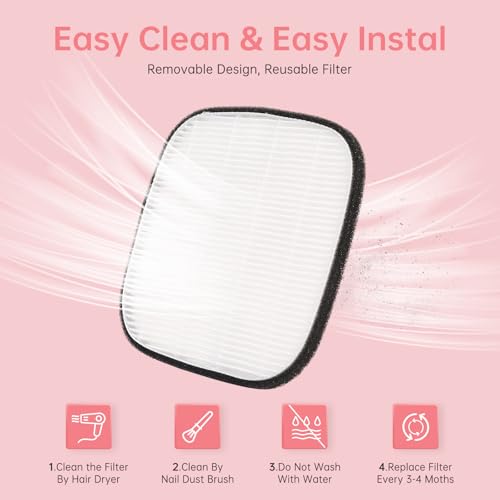 Recolector de polvo para uñas inalámbrico y compacto miniatura 6