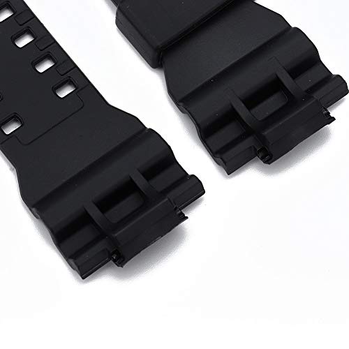 Germerse Pulseira de relógio de silicone de substituição com caixa de relógio compatível com Casio G