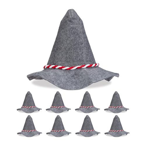 Resistente: cappello grigio a punta - realizzato in poliestere - comodo da indossare tutto il giorno