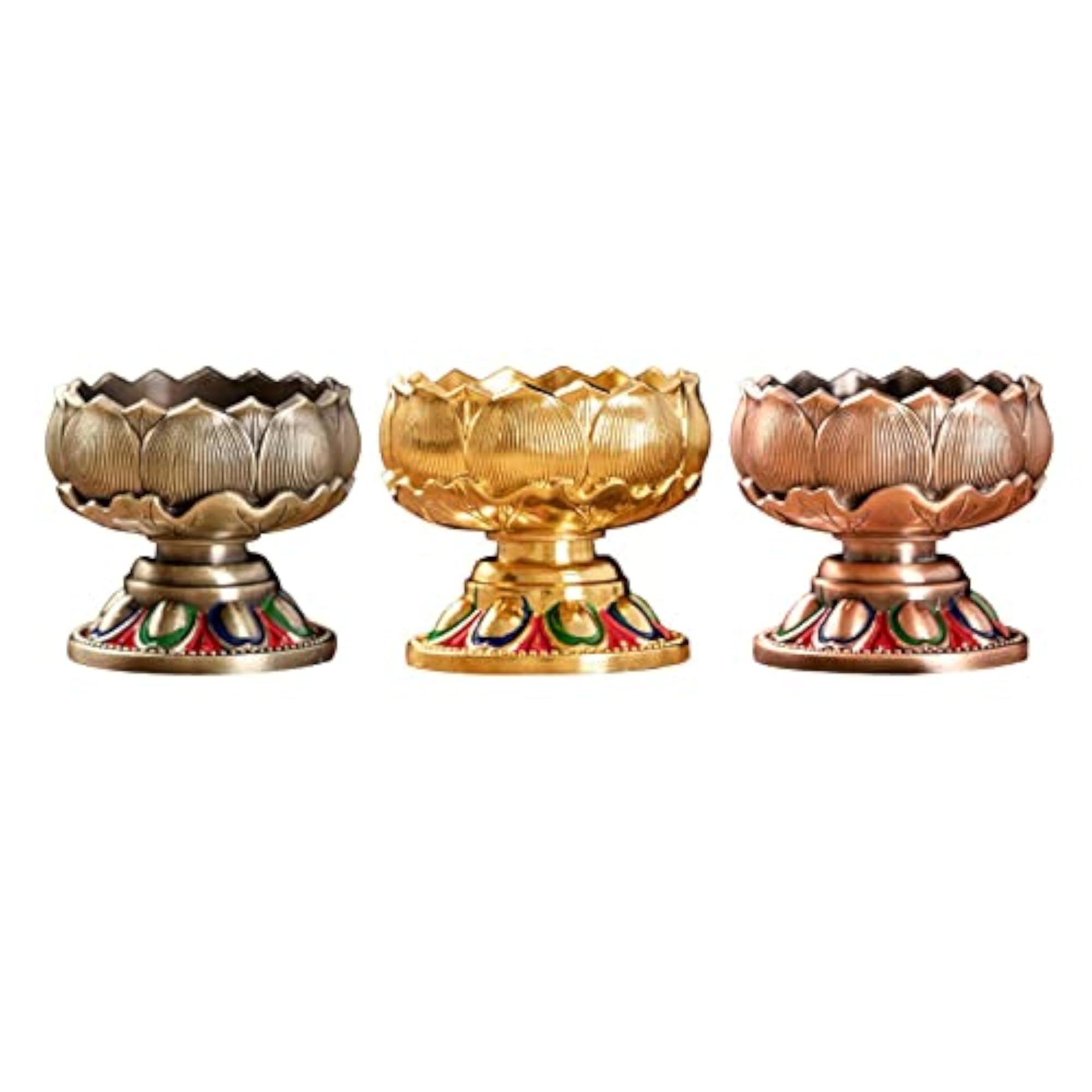 Tealight Votive Candle Holder Durable Removable for Altar Temple Dining Room Brown