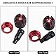 Qiilu Motorradrahmen-Sliders, Neue Motorrad CNC Aluminiumlegierung Rahmen Slider Fallen Protector Anti Crash Caps(Rot)