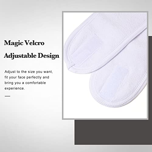 3 Pcs Spa Headband With Ponytail Hole Hair Headband For Face Washing Makeup Headband Makeup Hair Band Spa Headbands For Women For Washing Face Wash Headband Microfiber Headband Cute (Black/White/Gray) #TOP2