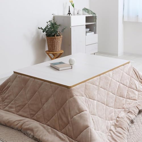 こたつ天板 天板単品 長方形 両面使える リバーシブル 木製 こたつ 天板 (120×80, ウッドナチュラル/ウッドホワイト) [5]