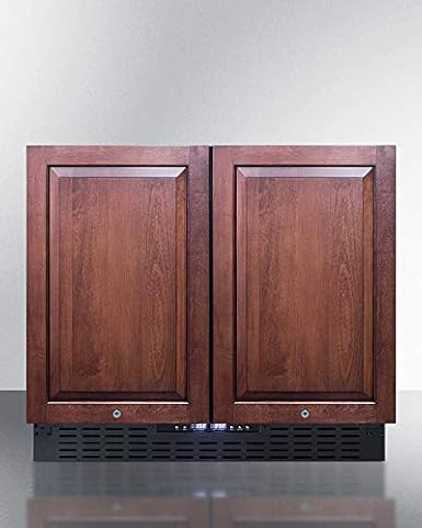 Summit 36" Refrigerator Freezer, Side-By-Side, Undercounter, 5.8 cu.ft Capacity, Panel Ready* - FFRF36IF (Panels not Included) on Fridge.com