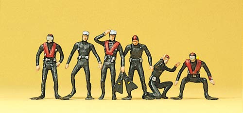 HO Scale Scuba Divers