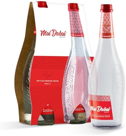Mai Dubai Glass Bottle 750ml x 2 - Still Water | Premium Range| Low Sodium | Crafted for Special Occasion